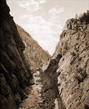 Platte Canon, Colorado, Jackson, William Henry, 1843-1942, Canyons, Rivers, United States,