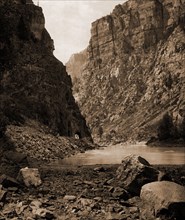 Colorado, second tunnel, Canon of Grand River, Jackson, William Henry, 1843-1942, Canyons, Rivers,