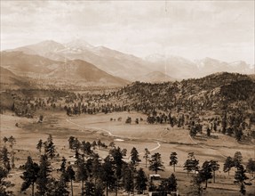 Long's Peak from Estes Park, Colorado, Jackson, William Henry, 1843-1942, Mountains, United States,