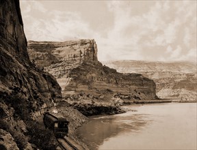 Citadel Walls, Canon of the Grand, Utah, Jackson, William Henry, 1843-1942, Canyons, Rivers,