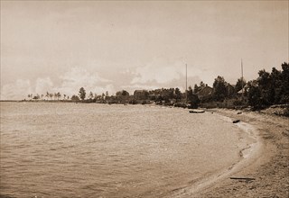 Along the shore at Harbor Beach, Michigan, Beaches, United States, Michigan, Harbor Beach, 1901