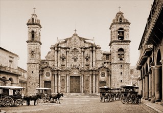 La catedral, Habana, Jackson, William Henry, 1843-1942, Cathedrals, Cuba, Havana, 1900