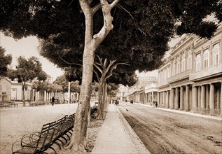 Paseo del Prado, Habana, Jackson, William Henry, 1843-1942, Streets, Cuba, Havana, 1900