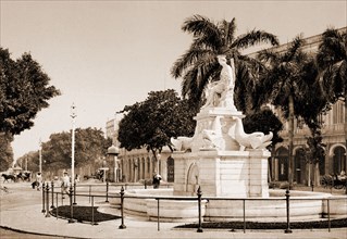 Pila de la India, Habana, Jackson, William Henry, 1843-1942, Fountains, Indians of North America,