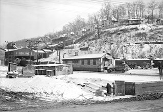 Scott's Run, West Virginia. Pursglove No. 2 - Scene taken from main highway shows company store and