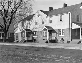 Mt. Holyoke, Massachusetts - Scenes. West Boylston Manufacturing Company - tenements, 1936, Lewis