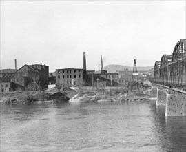 Mt. Holyoke, Massachusetts - Scenes. Plants of the pristine industries of the River-side, now