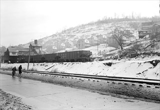 Scott's Run, West Virginia. Pursglove No. 5 - Scene taken from main highway shows typical hillside