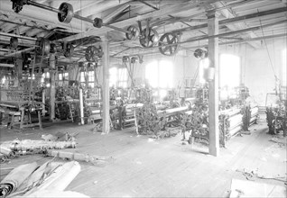 Paterson, New Jersey - Textiles. Two views of an idle petty shop. Taken in the Barnet Mills, June
