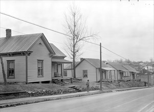 High Point, North Carolina - Housing. Row of company-owned homes of furniture workers - High Point,