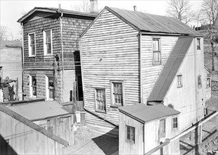 Paterson, New Jersey - Textiles. Former silk workers. Rear Tenement off Summer St, March 1937,