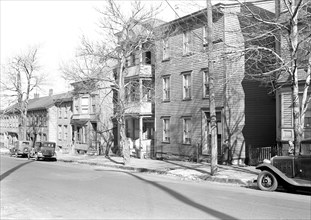 Paterson, New Jersey - Textiles. Homes of owners of two Family Shops, Mill St, March 1937, Lewis
