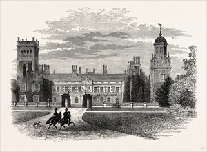 The Front, Somerleyton, UK, England, engraving 1870s, Britain