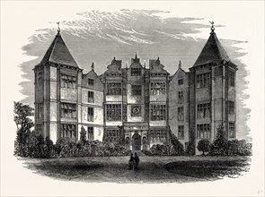 The Principal Front, Westwood Park, UK, England, engraving 1870s, Britain