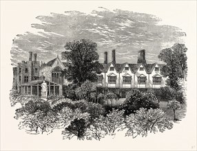 Knole House from the Garden, UK, England, engraving 1870s, Britain