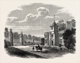 The Lodge, Audley End, UK, England, engraving 1870s, Britain