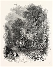 Prior Bolton's Garden-house Canonbury, Islington, London, England, engraving 19th century, Britain,