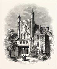 St. Stephen's Chapel, Thames, London, England, engraving 19th century, Britain, UK
