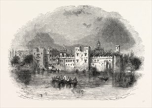 Ancient Palace Savoy, London, England, engraving 19th century, Britain, UK