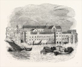 Savoy Palace 1661, Visscher's London, London, England, engraving 19th century, Britain, UK