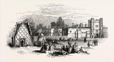 St. James's Palace. Print Hollar, London, England, engraving 19th century, Britain, UK