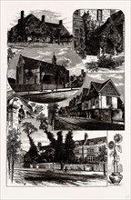BEDFORD PARK, UK, engraving 1881 - 1884
