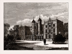 KNELLER HALL, UK, engraving 1881 - 1884