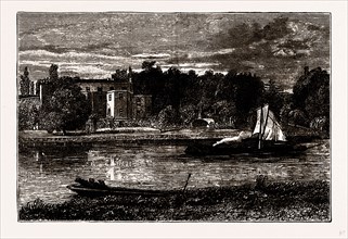 LADY HOWE'S VILLA AND POPE'S GROTTO, from a Drawing by G. Banet, 1882
