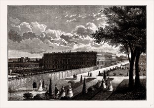 HAMPTON COURT, from a Print published about 1770