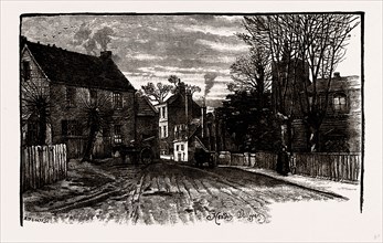 HENDON, UK, engraving 1881 - 1884