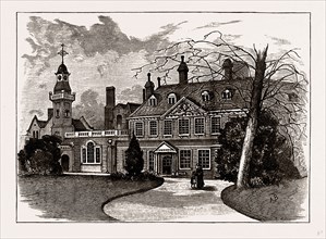 ALDENHAM HOUSE, UK, engraving 1881 - 1884
