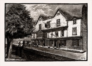 THE " KING'S HEAD," CHIGWELL, UK, engraving 1881 - 1884
