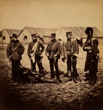 Lieutenant Colonel Munro & officers of the 39th Regiment, Crimean War, 1853-1856, Roger Fenton