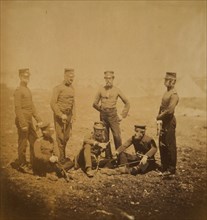 Officers of the 68th Regiment, Crimean War, 1853-1856, Roger Fenton historic war campaign photo