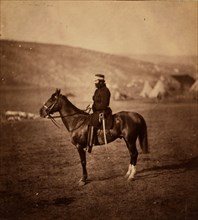 Colonel Shewell, C.B., commanding Hussar Brigade, Crimean War, 1853-1856, Roger Fenton historic war