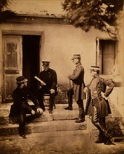 Lieutenant General Sir Harry Jones & Staff, Crimean War, 1853-1856, Roger Fenton historic war