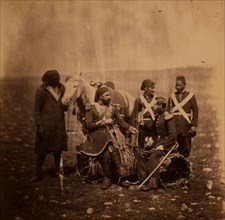 Ismail Pacha & Mr. Thompson of the Commissariat, Crimean War, 1853-1856, Roger Fenton historic war