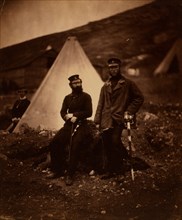 Captain Graham & Captain Macleod, 42nd Regiment, Crimean War, 1853-1856, Roger Fenton historic war