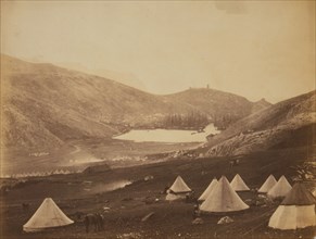 Balaklava, from Guard's Hill, Crimean War, 1853-1856, Roger Fenton historic war campaign photo