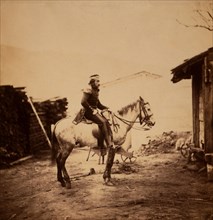 Captain Lilley, field train, Crimean War, 1853-1856, Roger Fenton historic war campaign photo
