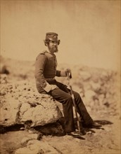 Lieutenant Gayner [i.e., Gaynor], 47th Regiment, Crimean War, 1853-1856, Roger Fenton historic war