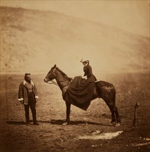 Henry Duberly Esqr., paymaster, 8th Hussars, & Mrs. Duberly, Crimean War, 1853-1856, Roger Fenton