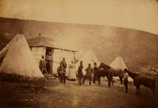 Captain Webb's hut, 4th Dragoon Guards, Crimean War, 1853-1856, Roger Fenton historic war campaign