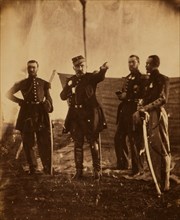 General Bosquet giving orders to his staff, Crimean War, 1853-1856, Roger Fenton historic war