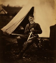 Captain Andrews, 28th Regiment, Crimean War, 1853-1856, Roger Fenton historic war campaign photo