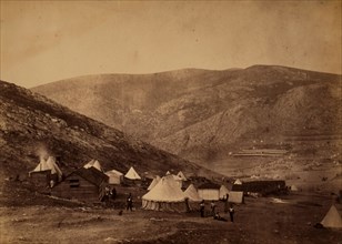 Encampment of the 71st Regiment at Balaclava commissariat camp &c, Crimean War, 1853-1856, Roger