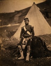 Captain Cuninghame, 42nd Regiment, Crimean War, 1853-1856, Roger Fenton historic war campaign photo