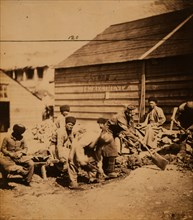 Tartar labourers, Crimean War, 1853-1856, Roger Fenton historic war campaign photo