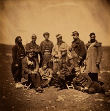 General CissÃƒÂ©, with officers & soldiers of General Bosquet's Division, Crimean War, 1853-1856,