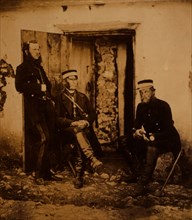 Major General Sir R. Dacres, Captain Hamley & Colonel Adye, Crimean War, 1853-1856, Roger Fenton